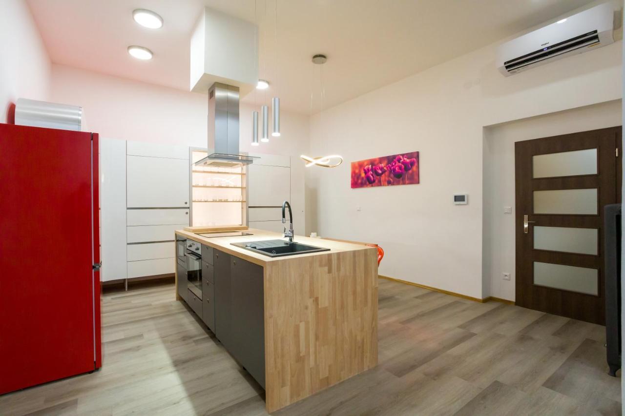 Luxusni Velky Apartman S Terasou V Centru Litomysle Exterior foto